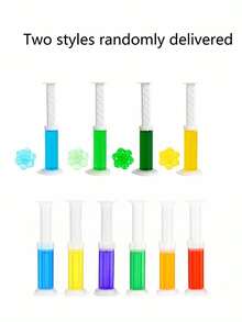 1/2/3/6pcs Pack Toilet Deodorizer, Floral Fragrance Gel Toilet Cleaner, Bathroom Freshener