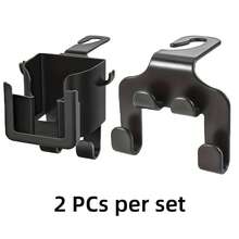 2pcs Car Back Seat Storage Organizer, With Cup Holder, Phone Holder And Hooks, Compartmentalized Storage For Clutter, Efficient Use Of Car Space, Practical Storage Accessory For Road Trips - Cup Holder Hook + Multi-functional Hook - View 12