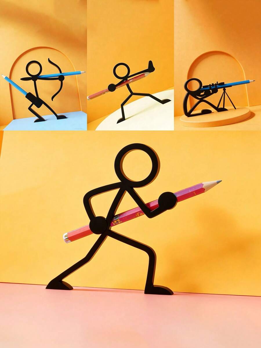 1个3D打印战士笔筒，趣味桌面收纳盒，惊喜礼物，收藏模型 - 彩色 - 查看 1