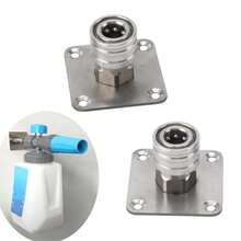 CYPNPomya 2 Soportes para Cañón de Espuma para Lavadora a Presión Punta de Boquilla para Lavadora a Presión de Acero Inoxidable Organizador de Montaje en Pared para Conexiones Rápidas deFashion - 213471723 - Ver 5