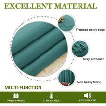 Patio Door Curtain Sound Blocking, Bedroom Privacy Room Divider Curtain Screen Partitions, Thermal Insulated Blackout Closet Sliding Door Curtain (1 Panel, 8.3ft Wide By 7ft Long, Gray) - 海藍綠 - 查看 4