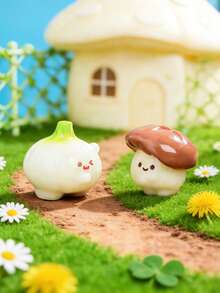 Bộ 6 tượng nhỏ hình rau củ ngẫu nhiên, phụ kiện trang trí tiểu cảnh sáng tạo, thích hợp cho bàn cạnh giường khách, bàn làm việc, bàn đầu giường phòng ngủ, vật trang trí đa năng không chiếm nhiều diện tích, mang đến sự ấm áp cho cuộc sống với nhiều kiểu dáng khác nhau. - Nhiều màu - Xem 4