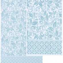 Amrapur Overseas Juego de Toallas de Jacquard teias Reversibles con Filigrana de trbol, de 6 Piezas (Color Azul) - azul (sterling blue)+mediana - Ver 6