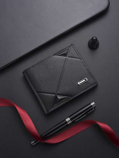 SHABILI Billetera corta de moda coreana para hombres, clásica y talla grande vendida, con gran capacidad, múltiples ranuras para tarjetas, billetera de negocios para hombres, billetera mini, cartera, billetera de hombre, billetera de cuero, billetera pequeña