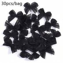 30个迷你欧根纱蕾丝蝴蝶结，颜色多样 - 非常适合美甲、发夹、DIY手工、礼品包装和时尚装饰 - 彩色 - 查看 12