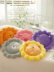 2026新款可爱卡通芯沙发垫，汽车坐垫，办公电脑椅垫，学生椅垫，毛绒保暖椅垫，四季皆宜，情人节礼物，适合卧室和客厅。游戏椅坐垫，办公椅坐垫，汽车坐垫，椅子靠枕。 - 橘色 - 查看 1