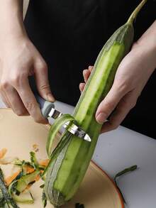 1pc Stainless Steel Multifunctional Kitchen Tool: Bottle Opener, Bowl Gripper, Peeler, Fish Scale Scraper, Ginger Slicer - Useful Cooking Prep Assistant, Great Housewarming Gift - Multicolor - View 5