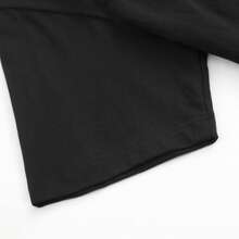 1 Pcs Casual 100% Cotton Men Soft Short Sleeve Tee, Funny Cool Wolf Meme Slogan Graphic Print For Summer Street Travel Concert Daily Party Outfits - 黑色163 - 查看 3