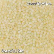 95颗彩色磨砂玻璃珠，珠宝制作DIY工艺珠子，配件和缝纫用品 - DIY - 查看 14