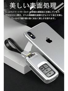 ホンダ キーケース HONDA用 スマートキーケース キーカバー 本革 2キー ハイエンド ファッション ホンダ アキー 保護カバー ホンダ 専用デザイン キーホルダー VEZEL S660 VEZEL Fit Jed Shuttle CR-Z シビック typeR オデッセイ RC1 RC2 リモコン キーケース ダート 滑り止め 傷防止 ファッション リモコン キーケース 本革 レザー キーケース (2キー ブルー) - 2-グレー - チェックする 3