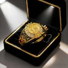 1件高品质个性化15周年纪念礼物奢华珠宝，时尚情侣结婚戒指，订婚戒指，镶嵌奢华红色锆石，情人节礼物，生日礼物，派对礼物 - 紅色 - 查看 8