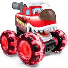 3-Pack Monster Truck Toys, Educational Toys For Kids | Toddler Dynamic Light-Up Cars - Monster Lightning Off-Road Vehicles With LED Lightning Wheels, Press-To-Start Dinosaur Trucks, Baby Toy Gifts, Perfect Christmas And Birthday Gifts, Battery Powered - Three Packs: Red, Green, and Blue. - View 11