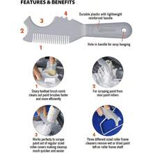 Paint Roller Set - 9 Inch Roller Sets Painting, Paint Rollers And Trays Sets, 18PC Paint Roller Set With Extension Pole, Paint Brush, Masking Tape, Dust Sheet - 18PC Paint Roller Kit - View 8