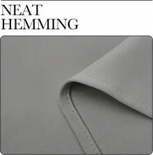 Patio Door Curtain Sound Blocking, Bedroom Privacy Room Divider Curtain Screen Partitions, Thermal Insulated Blackout Closet Sliding Door Curtain (1 Panel, 8.3ft Wide By 7ft Long, Gray) - 銀灰 - 查看 7