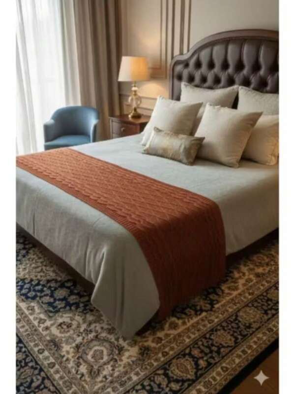 PESEIRA LUXO CAMA SOFÁ MANTA TRICOT TRANÇA CAMA KING QUEEN E SOFÁ