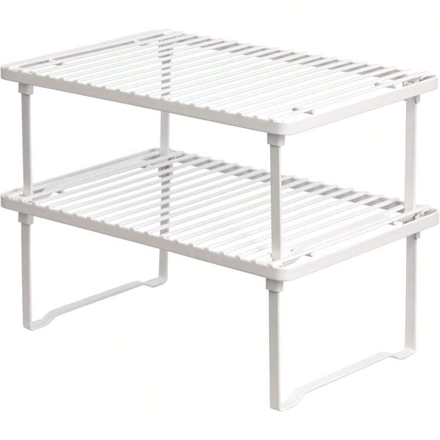 CYPNAmazonBasics Estantes apilables de almacenamiento de cocinaFashion - Blanco - Ver 1
