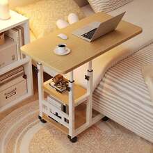 1PC Adjustable Bedside Lifting Table With Wheels, Laptop, Bedside Table, Independent Office Desk, Game Desk - Multicolor - View 4