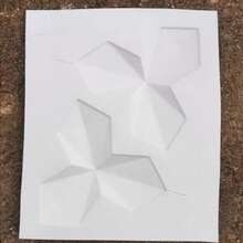 Molde Para Hacer Panel Decorativo De Yeso 3d Diseo ESTRELLA, decoracin interior y exterior, Construccin - Moldes y Moldes - como se muestra en la figura - Ver 3