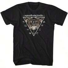 1 Piece A Perfect Circle Organic Mandala Men's T-Shirt Rock Band Music Merch 180g - Back 16 - View 6