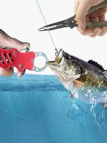 1 Pieza De Pesca De Calidad - Durable Acero Inoxidable Tackle Y Cortador De Línea, Cuchillas Afiladas, Controlador De Plástico Y Pinzas De Acero Inoxidable Tackle, Control De Pescado De Acero Inoxidable, Ideal Para Acampar, Pesca, Viene Con Accesorios De Pesca Herramientas De Reparación. Fácil De Llevar, Se Puede Colocar En La Bolsa De Pesca Y Caja De Herramientas. Herramientas De Pesca Y Accesorios Para Una Pesca Fácil Y Práctica, Asequible Y De Alta Calidad. - Rojo - Ver 1