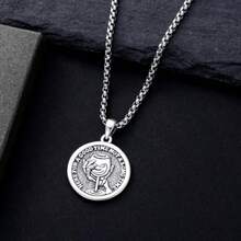 Collar recuerdo mori hombres mujeres plata colgante cruz gótico cumpleaños navidad joyería unisex - como en la foto - Ver 4