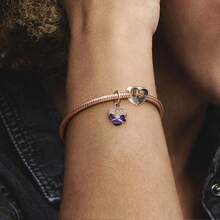 2pcs Personalized Charm Bracelet, Necklace, Anklet Set, Customized Photo Pendant, Birthstone Name Bracelet Pendant, Photo Necklace Pendant, Photo Anklet Pendant, Heart/Round/Square Beads Gift For Daughter, Girlfriend, Wife, Best Friend, Fashion, Autumn, Minimalist, Casual, Retro, Punk Style, Customizable, Personalized, Unique - Silver - View 5