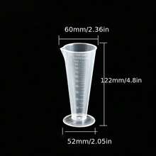 100°C Heat Resistant Conical Measuring Cup, Precise Measurement, Ideal Lab Equipment - White - View 2