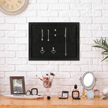 Cork Board Bulletin Board, 11 X 8 Cork Boards Walls With Pins, Eye Bolts, Gaskets, Screws, Pin Board Office, School And Home (BK,22 * 30cm,1P) - All Black - View 5