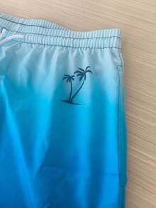 男士夏威夷风格 3D 印花休闲沙滩短裤 - 速干，抽绳腰带，夏季出游的完美选择，夏威夷风情 - 彩色 - 查看 8