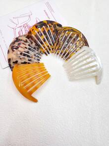 Acetate French Retro U-Shaped Hair Clip Bun Maker, Modern Minimalist Hair Accessory, Versatile Hair Styling Tool - Multicolor - View 4