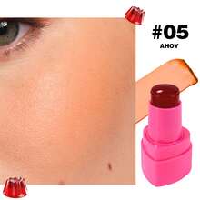 HANDAIYAN Heart-Shaped Jelly Blush Stick - Long-Lasting Color, Moisturizing, Contouring & Highlighting, Evens Skin Tone, 2-In-1 Lip & Cheek Blush, Rosy Girly Style, Suitable For Beach, Camping, Outdoor Activities, School/Campus Events And Festivals - Unleash Colorful Charm And Ambiance! - Multicolor - View 17