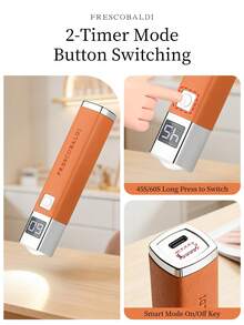 1个迷你可充电UV LED美甲灯，适用于凝胶美甲，快速干燥美甲固化灯UV LED凝胶指甲油烘干机美甲工具可充电美甲沙龙设备 - 橘色 - 查看 10