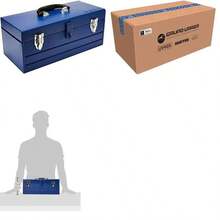 Foy TBF12 Caja portaherramientas metlica color azul sin charola 17" x 6" x 6" - 43x13x16 centímetros - Ver 1