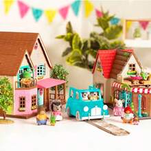 NEW Li l Woodzeez Toy Figurine Animal Figurines Toy Figurine Set Animal Toys 3 Years + Friendz Club Backyard Set - SetdeAmigosPatioTrasero - Ver 7