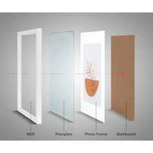 White 8x6 Photo Frames Set Of 3 With Acrylic Glass For Table Top Display And Wall Mounting Picture Frame - White - View 5