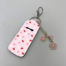 口红收纳钥匙扣，带字母吊坠，多功能口红钥匙扣盒，夹式口红收纳盒，女士包包配件，实用礼物，夹式口红盒，弹力口红钥匙扣收纳盒 - 信 - 查看 5