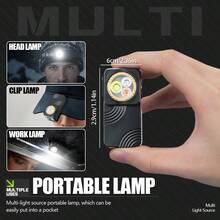 1 Đèn pin đội đầu LED sạc lại được - Siêu sáng, nhiều chế độ chiếu sáng, có nam châm, đèn đội đầu có thể điều chỉnh, thích hợp cho hoạt động ngoài trời, cắm trại, làm quà tặng. - Nhiều màu - Xem 11