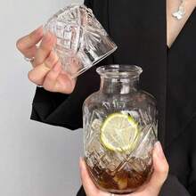 Bộ ấm trà và tách trà thủy tinh thanh lịch - Ấm trà và tách trà với họa tiết lá tinh tế, nắp thủy tinh - Lý tưởng cho trang trí nhà cửa, đồ dùng văn phòng, vật dụng cần thiết trong phòng ngủ, đồ thủy tinh trang trí và bộ đồ uống cao cấp. - Nhiều màu - Xem 2