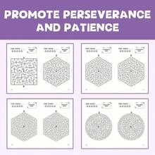 迷宫挑战练习册，趣味寻路谜题，锻炼专注力和策略能力，有助于增强注意力和毅力，是日常休息和安静夜晚的理想选择。 - 迷宮遊戲 - 查看 5