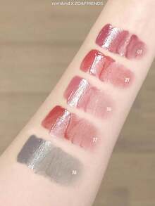 Rom&nd Romand Juicy Gloss Tint 2.0 29, 03 Coral Pink Limited Edition Gift Set, Glass-Like Glossy Lip Tint, Hydrating Makeup Effect, Cute Anime Collab, Korean Style Lip Makeup. 0.35g/0.01oz. - 29 - 查看 3