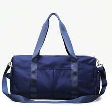 Bolsa deportiva de fitness para mujer, bolsa de entrenamiento de natación con separación de humedad y sequedad, bolsa de viaje de corta distancia, bolso de mano para hombre, bolso de hombro, bolsa de yoga, bolsa de almacenamiento de ropa, compartimento independiente para zapatos de gran capacidad. - azul real - Ver 4