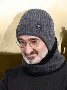 Men's Warm Knit Hat With Thermal Lining And Ear Protection - Thick Insulated Headband, Suitable For Elderly, Middle-Aged Fathers And Grandfathers - Black, Father's Day Gift, Gift For Husband, Dad, Grandpa And Grandfather - Multicolor - View 6