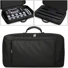 Big Size Guitar Effects Pedal Board Bag Storage Carrying Case Black Portable - Black - View 2