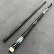 Taco de billar de 147 cm con punta de cuero de 12 mm y estuche de PU - Regalo perfecto para entusiastas y atletas del billar - Negro - Ver 9