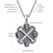 Collar cruz plata cruz vikinga colgante nórdico wiccano joyería gótica halloween regalo hombres mujeres - como en la foto - Ver 5