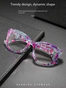 New Asymmetrical Polygon Design Glasses For Elderly 9007 - A - View 2