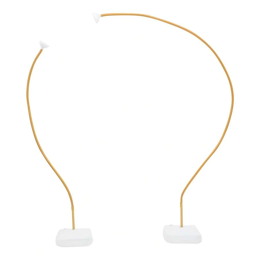 RibasuBB Upgraded Balloon Arch Stand Kit In Gold, Includes 1.5m & 2.5m Bendable Frames With Complete Accessories For Event Decor - A - View 1