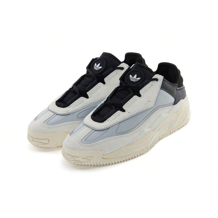 Adidas NITEBALL Low-Top Unisex Retro Fashion Sneakers, Casual Shoes S24139 - Black/Light Gray/Light Blue - View 1