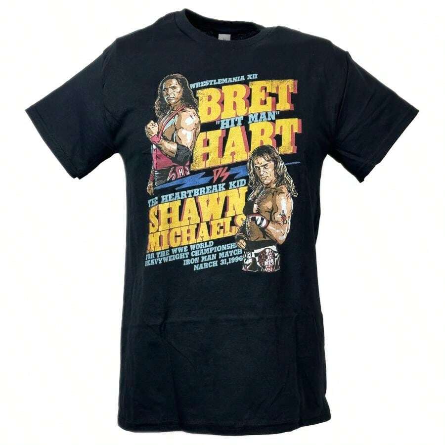 Wrestlemania XII Vs Shawn Michaels Black T-Shirt - màu đen - Xem 1