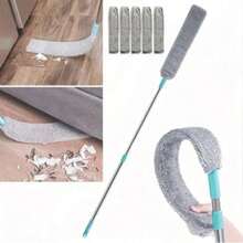 Extendable Dust Separation Mop, Ultra-Fine Fiber Duster Cloth, Suitable For Cleaning Under Beds, Sofas, And Home/School Seasonal Cleaning